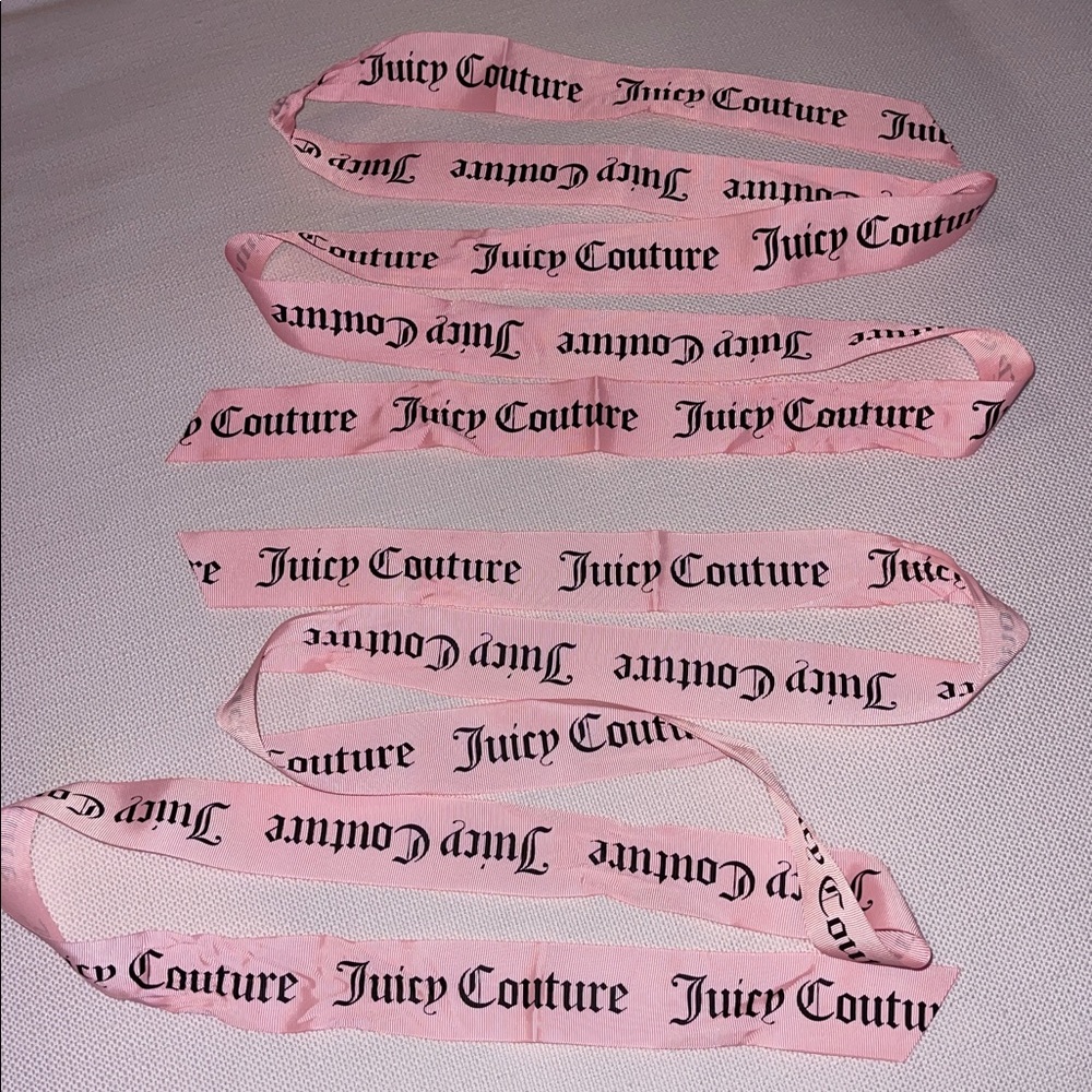 Juicy Couture Pink Logo Ribbon NEW